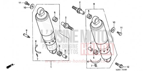 COUSSIN ARRIERE GL1500C1 de 2001